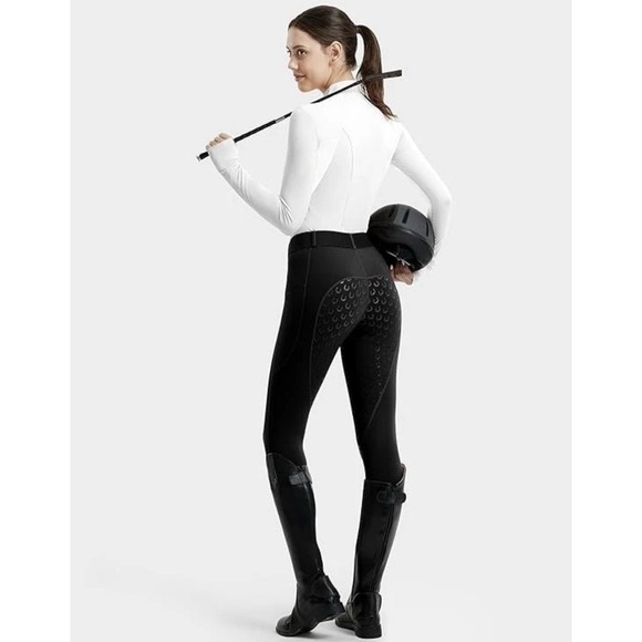 FitsT4 Sports Pants - Fitst4 Sports Breeches‎ Size XL Black Women's Silicone Full Seat with Pocket